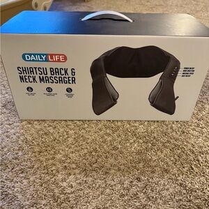 Black Gravity Back & Neck Massager with Minimalist Design